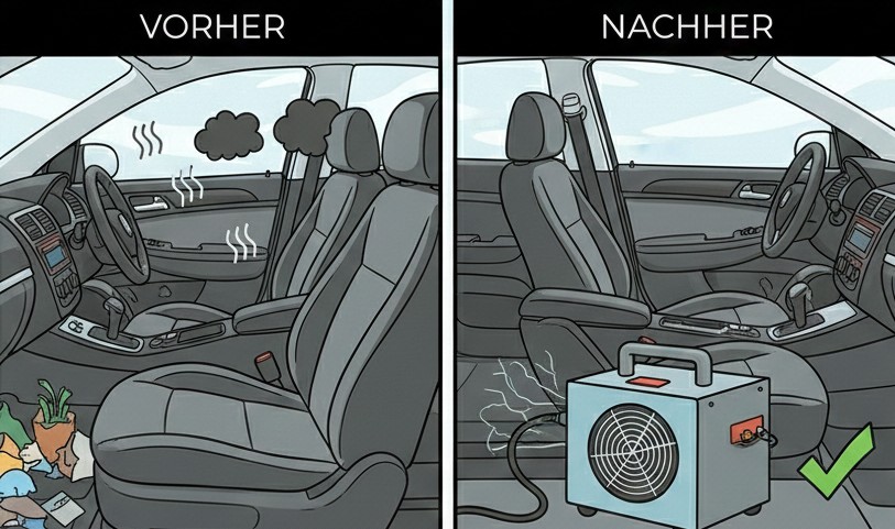 Ozonbehandlung Auto